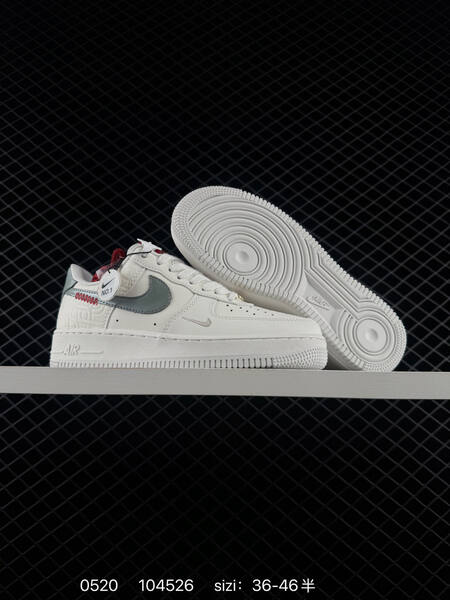 Nike Air Force 1 07 Low off white brown red silver EU 36-46 lifestyle