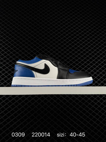 Jordan Air Jordan 1 Low White Black Green EU 40-45 Sneaker - Men's (BS-79684)