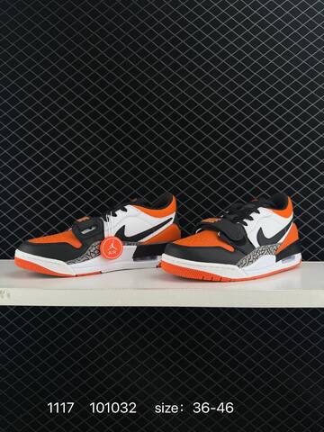 Jordan Air Jordan Legacy 312 Low White Black Orange Grey EU 36-46 Basketball Shoe - Unisex (BS-80255)