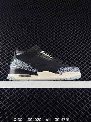 Jordan Air Jordan 3 Black Dark Gray EU 36-47 5 Basketball Shoe - Unisex (BS-79740)