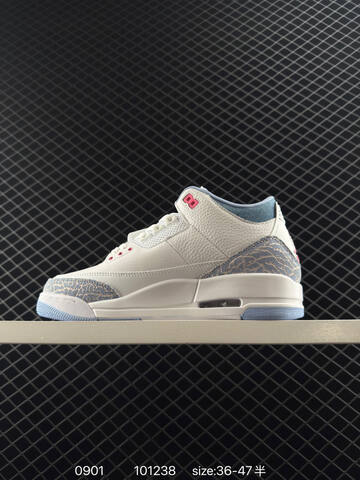 Jordan Air Jordan 3 Retro HQ0784-101 White Blue Pink EU 36-47 5 Basketball Shoe - Unisex (BS-80793)