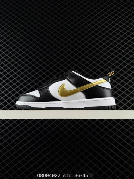 Nike Dunk Low black white metallic gold metallic silver EU 36-45 skate