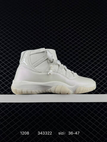 Jordan Air Jordan 11 Retro All White Basketball Shoe (BS-80089)