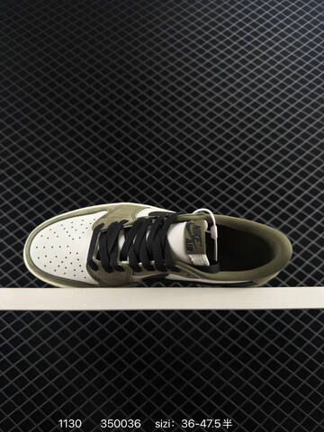 Jordan Air Jordan 1 Low Olive Green White Black Sail EU 36-47 5 Sneaker - Unisex (BS-80150)