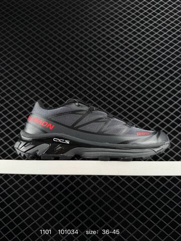 Salomon XT-6 Black Grey Red EU 36-45 Trail Shoe Trail Running Sneakers - Unisex (BS-85941)