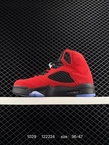 Jordan Air Jordan 5 Retro Red Black Blue EU 36-47 Basketball Shoe - Unisex (BS-80403)