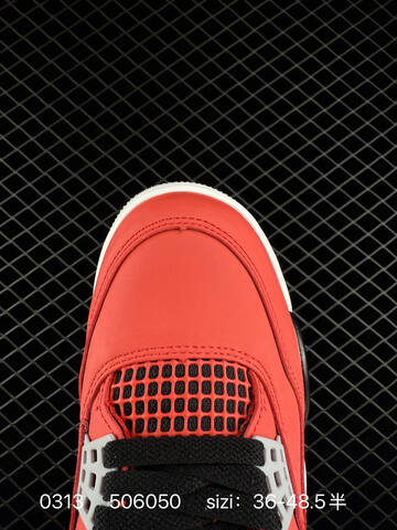 Jordan Air Jordan 4 Retro Red Black White Grey EU 36-48 5 Basketball Shoe - Unisex (BS-79667)