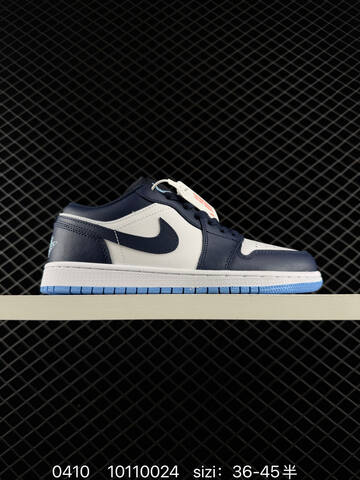 Jordan Air Jordan 1 Low White Navy Blue Light Blue EU 36-45 Sneaker - Unisex (BS-79517)