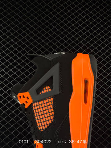 Jordan Air Jordan 4 Retro CT8527-400 Black Orange EU 36-47 Basketball Shoe - Unisex (BS-79919)