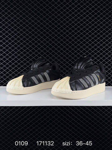 Adidas Originals Superstar Black White Superstar Foru Lifestyle (BS-76778)