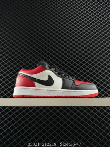 Jordan Air Jordan 1 Low Black White Red Pink EU 36-47 Sneaker - Unisex (BS-81330)