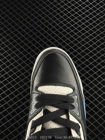 Jordan Air Jordan 3 Retro Rare Air Black Cream Blue Red EU 36-47 5 Basketball Shoe - Unisex (BS-81210)