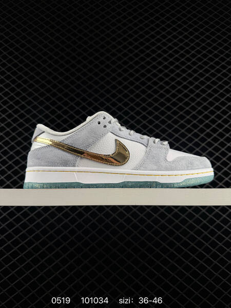 Nike SB Dunk Low Pro QS Sean Cliver Holiday Special DC9936 100 light grey white gold ice blue EU 36-46 skate