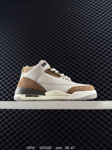 Jordan Air Jordan 3 Retro White Grey Blue Cream EU 36-47 Basketball Shoe - Unisex (BS-80704)