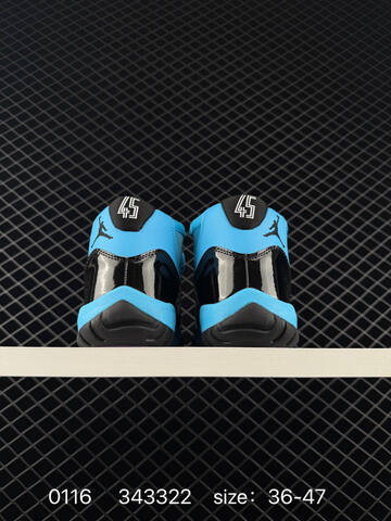 Jordan Air Jordan 11 Retro Black Blue EU 36-47 Basketball Shoe - Unisex (BS-79821)
