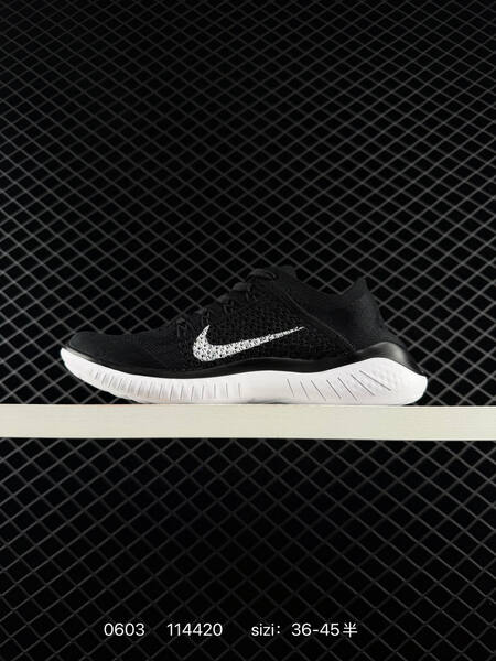 Nike Free RN Flyknit 2018 black white EU 36-45 running