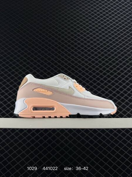Nike Air Max 90 mixed colorways shown beige black rust white pink red white light pink burgundy white beige peach EU 36-45 lifestyle
