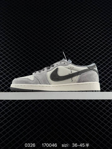Jordan Air Jordan 1 Low OG SP Travis Scott Fragment Off White Sail Grey Dark Grey Off White EU 36-45 Sneaker - Unisex (BS-79598)