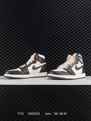 Jordan Air Jordan 1 Retro High OG Sail Dark Brown Light Pink EU 36-46 Basketball Shoe - Unisex (BS-80275)