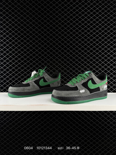 Nike Air Force 1 Low black grey green white EU 36-45 skate