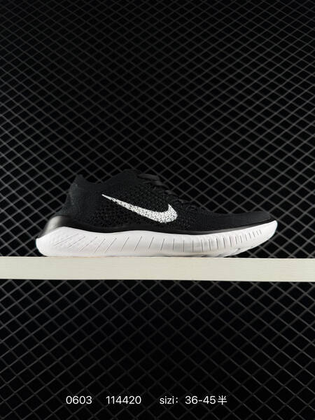 Nike Free RN Flyknit 2018 black white EU 36-45 running