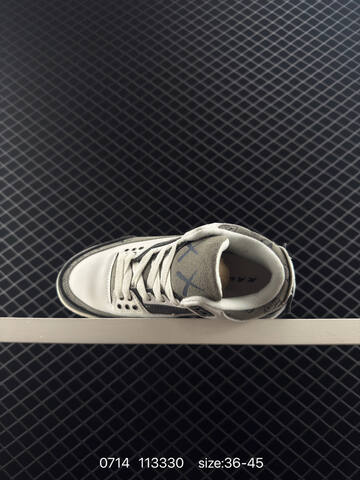 Jordan Air Jordan 3 Retro White Black Grey Beige Red EU 36-45 Basketball Shoe - Unisex (BS-81065)