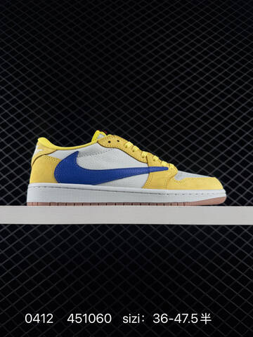Jordan Air Jordan 1 Low OG SP Travis Scott Sail Blue Cream Black Green White EU 36-47 5 Sneaker - Unisex (BS-79494)