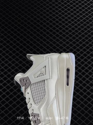 Jordan Air Jordan 4 Retro HV4401-015 Light Silver Grey White EU 36-47 Basketball Shoe - Unisex (BS-80280)