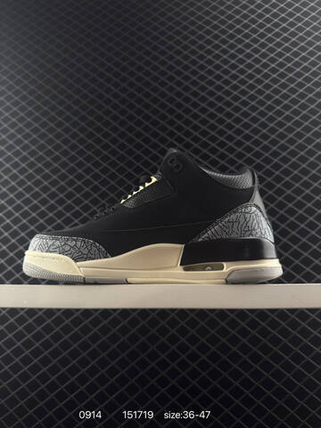 Jordan Air Jordan 3 Retro DN3707-260 Black Grey Cream EU 36-47 Basketball Shoe - Unisex (BS-80714)