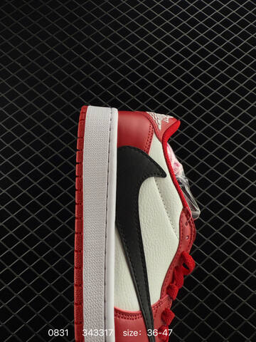 Jordan Air Jordan 1 Low Travis Scott DM7866-104 White Red Black EU 36-47 Skate Shoe - Unisex (BS-80795)