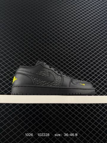 Jordan Air Jordan 3 Low IM6568-010 Black Dark Grey Yellow EU 36-46 Basketball Shoe - Unisex (BS-80431)