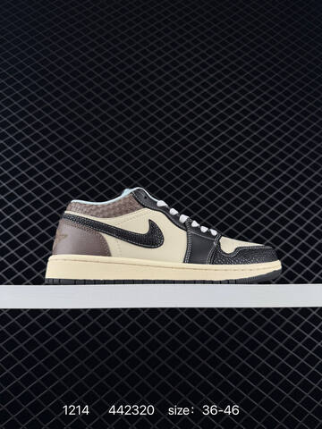 Jordan Air Jordan 1 Low White Black Burgundy EU 36-46 Sneaker - Unisex (BS-80061)
