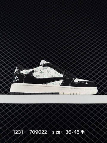 Jordan Air Jordan 1 Low Travis Scott Reverse Mocha Custom White Off White Black EU 36-45 Sneaker - Unisex (BS-79928)