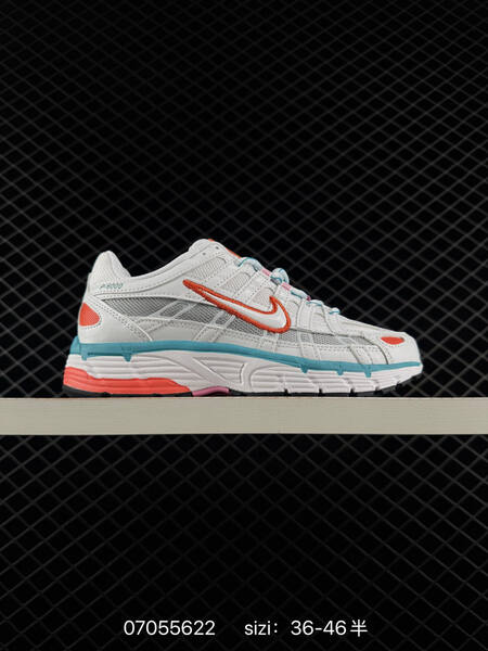 Nike P-6000 white grey orange blue pink EU 36-46 running