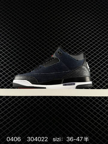 Jordan Air Jordan 3 Retro IH7959 Dark Blue Black White Red EU 36-47 Basketball Shoe - Unisex (BS-79541)