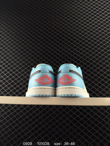 Jordan Air Jordan 1 Low Sail Dark Blue Light Blue Red EU 36-46 Sneaker - Unisex (BS-80607)