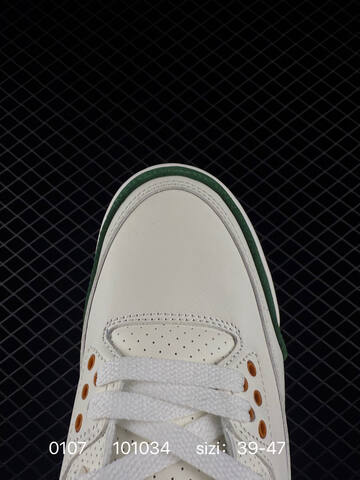 Jordan Air Jordan 3 Retro IF4491-100 Sail Dark Green Orange White EU 39-47 Basketball Shoe - Unisex (BS-79881)