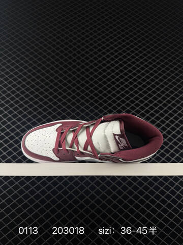 Jordan Air Jordan 1 Retro High OG White Burgundy Silver EU 36-45 Basketball Shoe - Unisex (BS-79837)