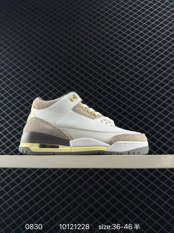 Jordan Air Jordan 3 Retro White Black Cream Red Blue EU 36-46 Basketball Shoe - Unisex (BS-80802)