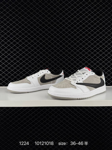 Jordan Air Jordan 1 Low OG SP Travis Scott White Grey Black Red EU 36-46 Sneaker - Unisex (BS-79999)