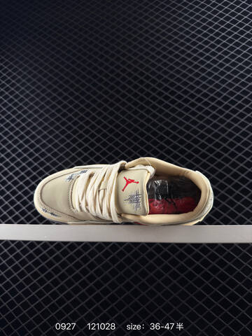 Jordan Who Decides War x Air Jordan 4 Flight Court Coconut Milk Coconut Milk Cream Red Black Grey EU 36-47 Basketball Shoe - Unisex (BS-80622)