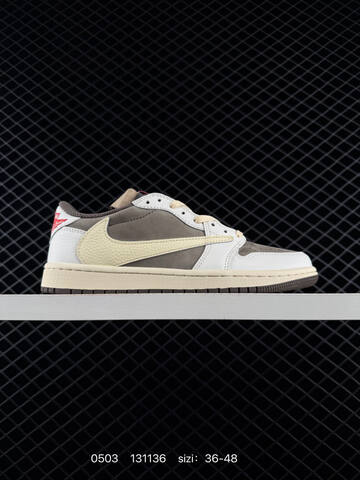 Travis Scott x Air Jordan 1 Low OG Canary Yellow 7 0 AIR JORDAN 1 Aj1 Lifestyle (BS-79356)