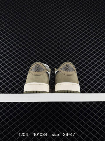 Jordan Air Jordan 1 Retro Low OG White Olive Black Sail EU 36-47 Sneaker - Unisex (BS-80115)