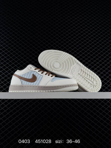 Jordan Air Jordan 1 Low Sail Light Blue Brown Grey EU 36-46 Sneaker - Unisex (BS-79550)