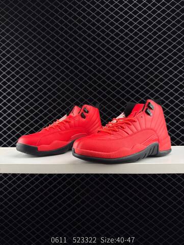 Jordan Air Jordan 12 Retro Red Black EU 40-47 Basketball Shoe - Men's (BS-81224)