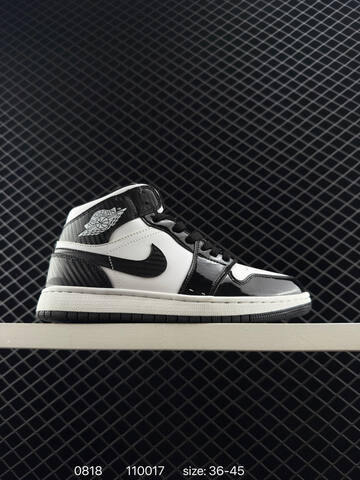 Jordan Air Jordan 1 Mid Black White Red Beige EU 36-45 Basketball Shoe - Unisex (BS-80883)