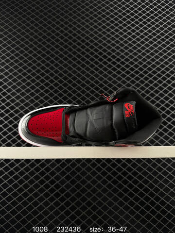 Jordan Air Jordan 1 Retro High OG Black Red White EU 36-47 Basketball Shoe - Unisex (BS-80569)