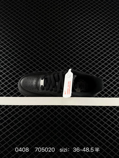 Nike Air Force 1 07 Triple White Triple Black EU 36-48 5 with half sizes lifestyle