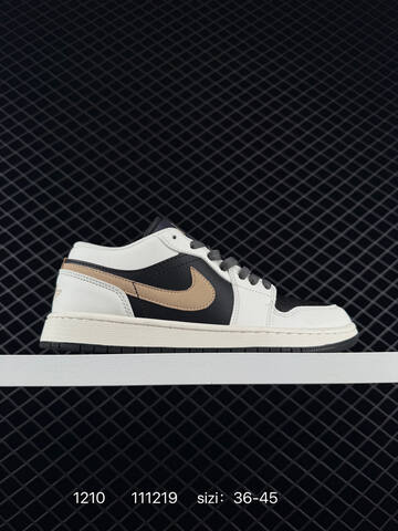 Jordan Air Jordan 1 Low Grey Black White Cream EU 36-45 Sneaker - Unisex (BS-80086)