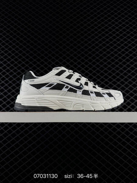 Nike P-6000 white black light grey EU 36-45 running
